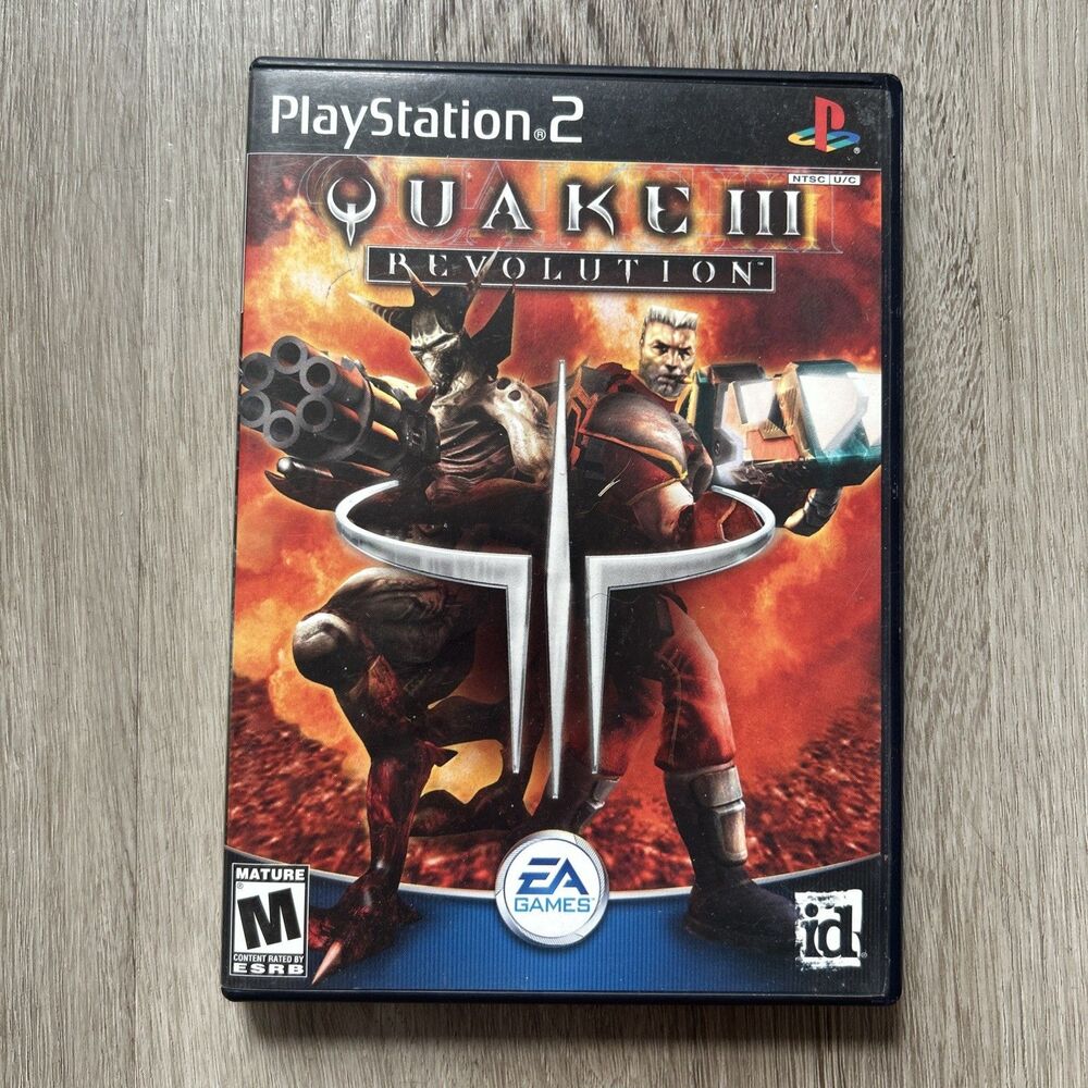 Quake III 3 Revolution Sony Playstation 2 2001 PS2 Complete w/ Manual CIB Tested
